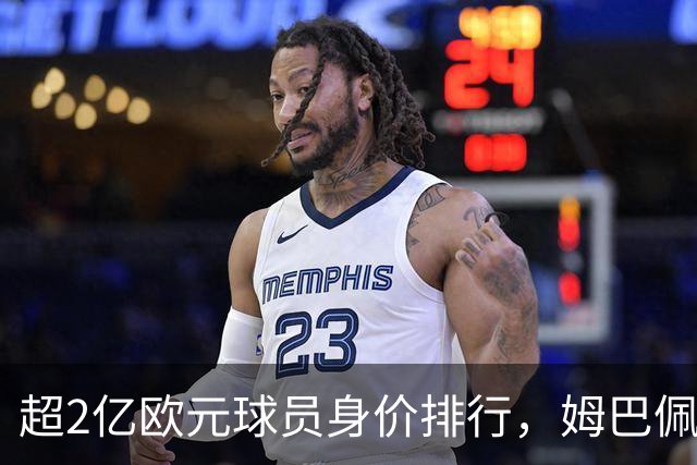 超2亿欧元球员身价排行，姆巴佩只排第三，时代变了